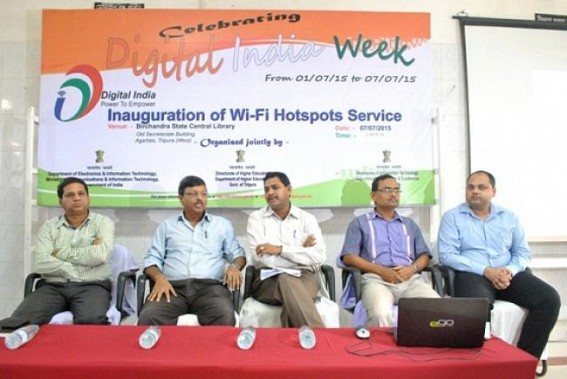 Tripura launches Wi-Fi hotspot service at State Central Library Tripura launches Wi-Fi hotspot service at State Central Library